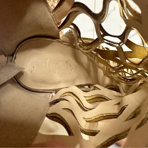 Charlotte Russe Beige High Heels Sandals Size 8 - Picture 9 of 9